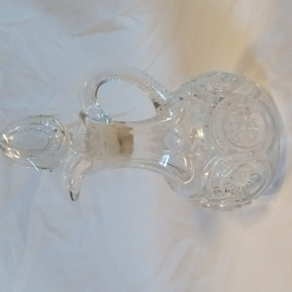 Vintage Victorian cruet star in bullseye pattern